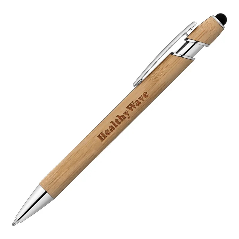 Engraved Bamboo Alpha Stylus Pen 2