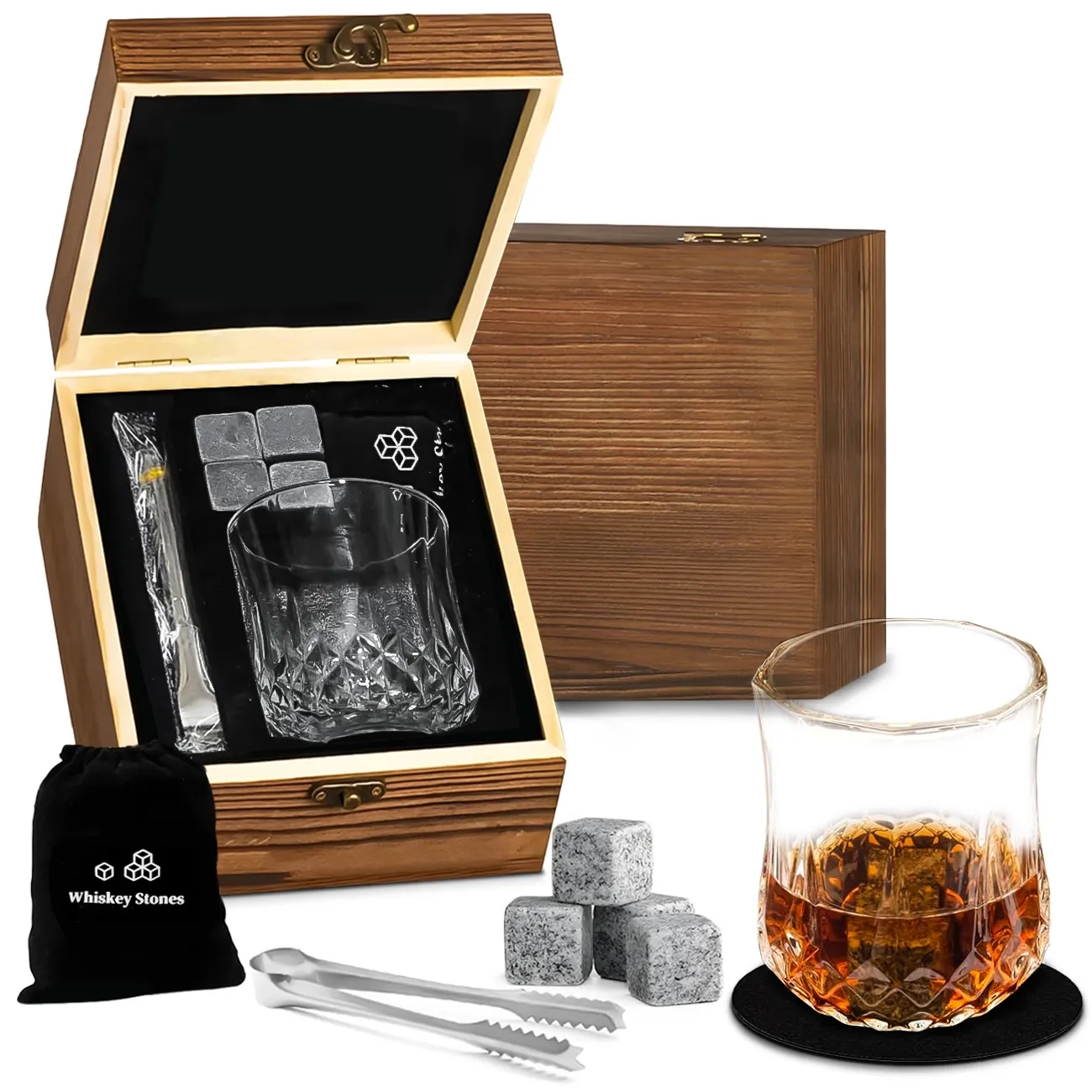 Whiskey Glasses Gift Set 4