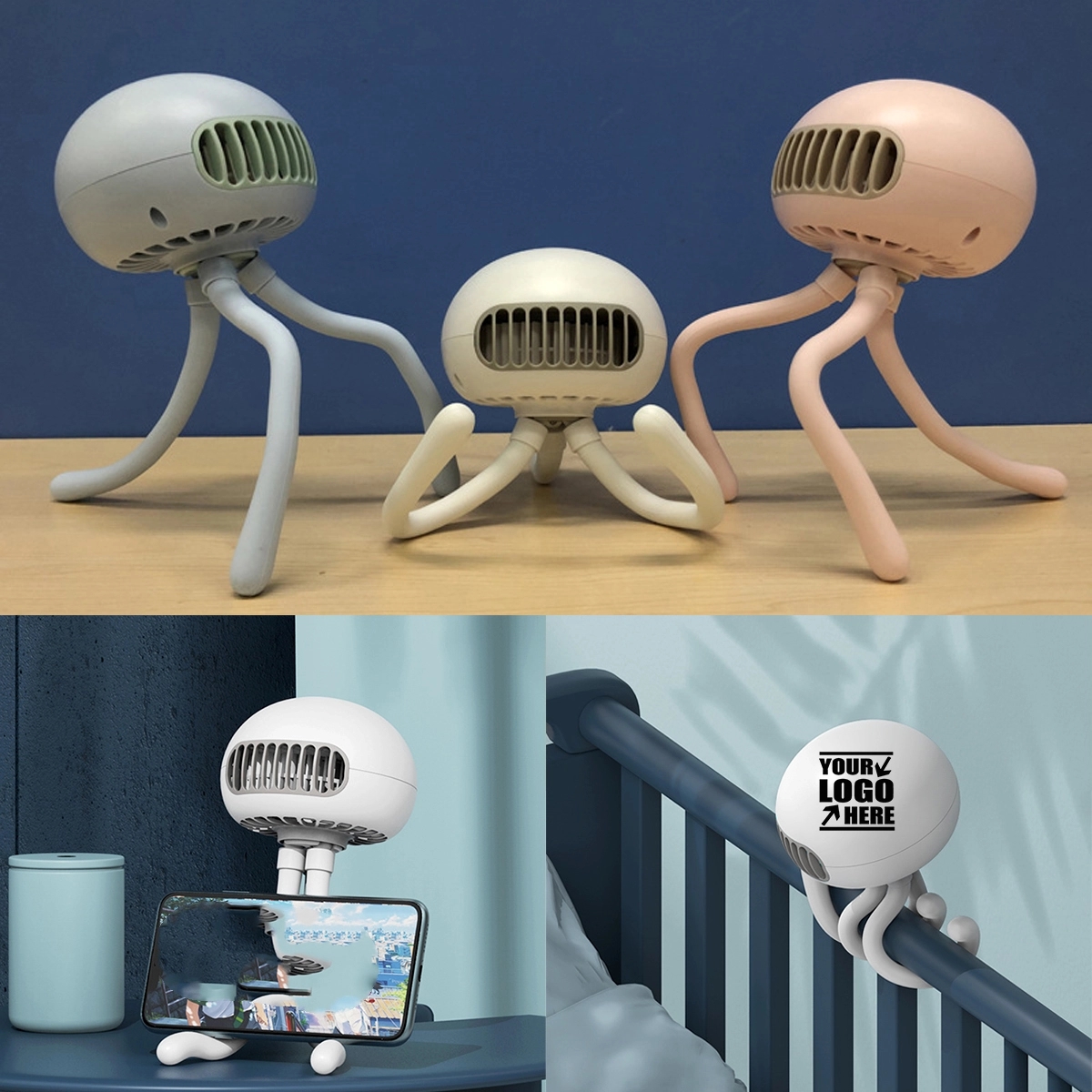 Bladeless Stroller Fan With Flexible Tripod 2