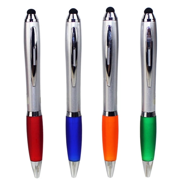 Promotional Curvy Stylus Twist Pen 5