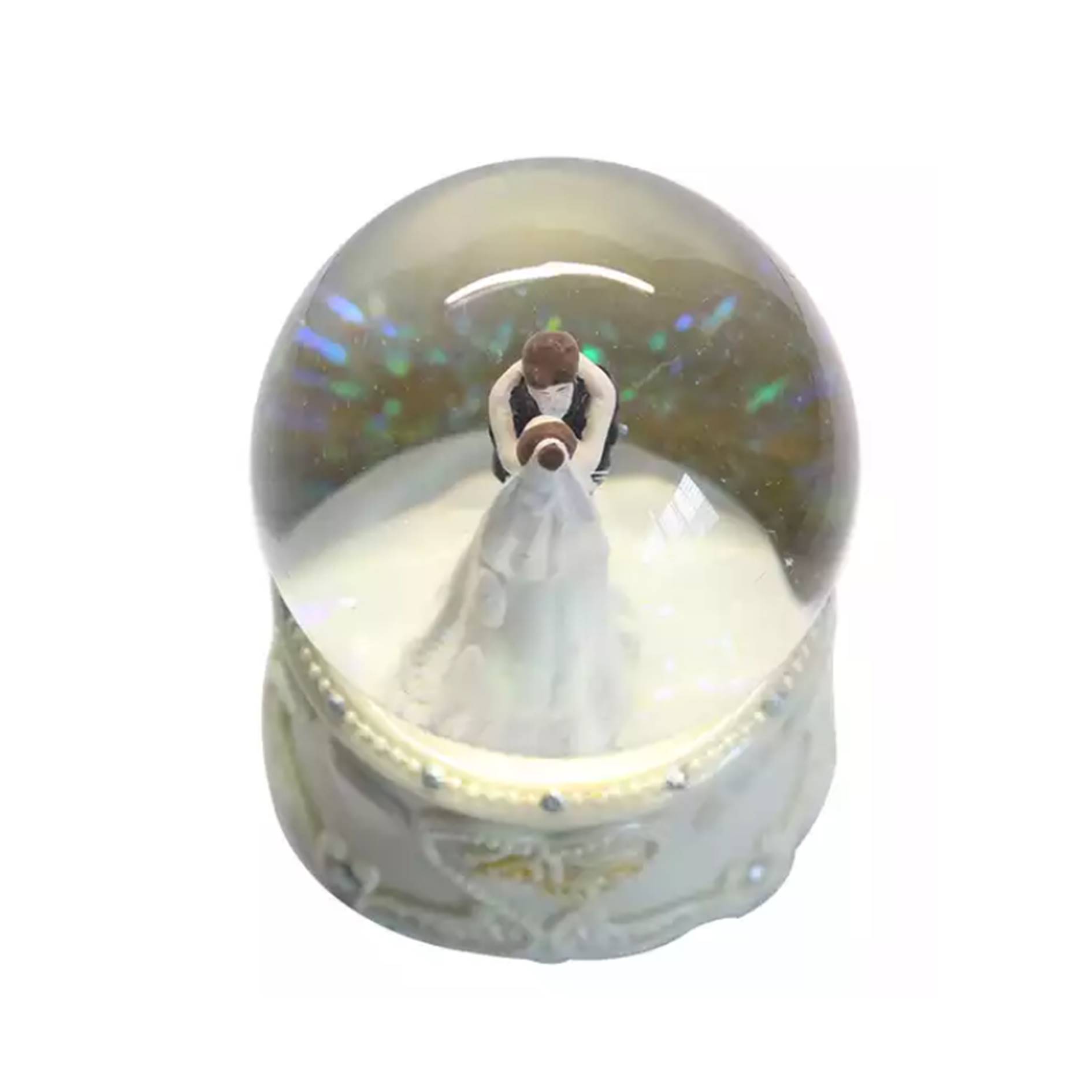 Custom Wedding Couple Snow Globe 4