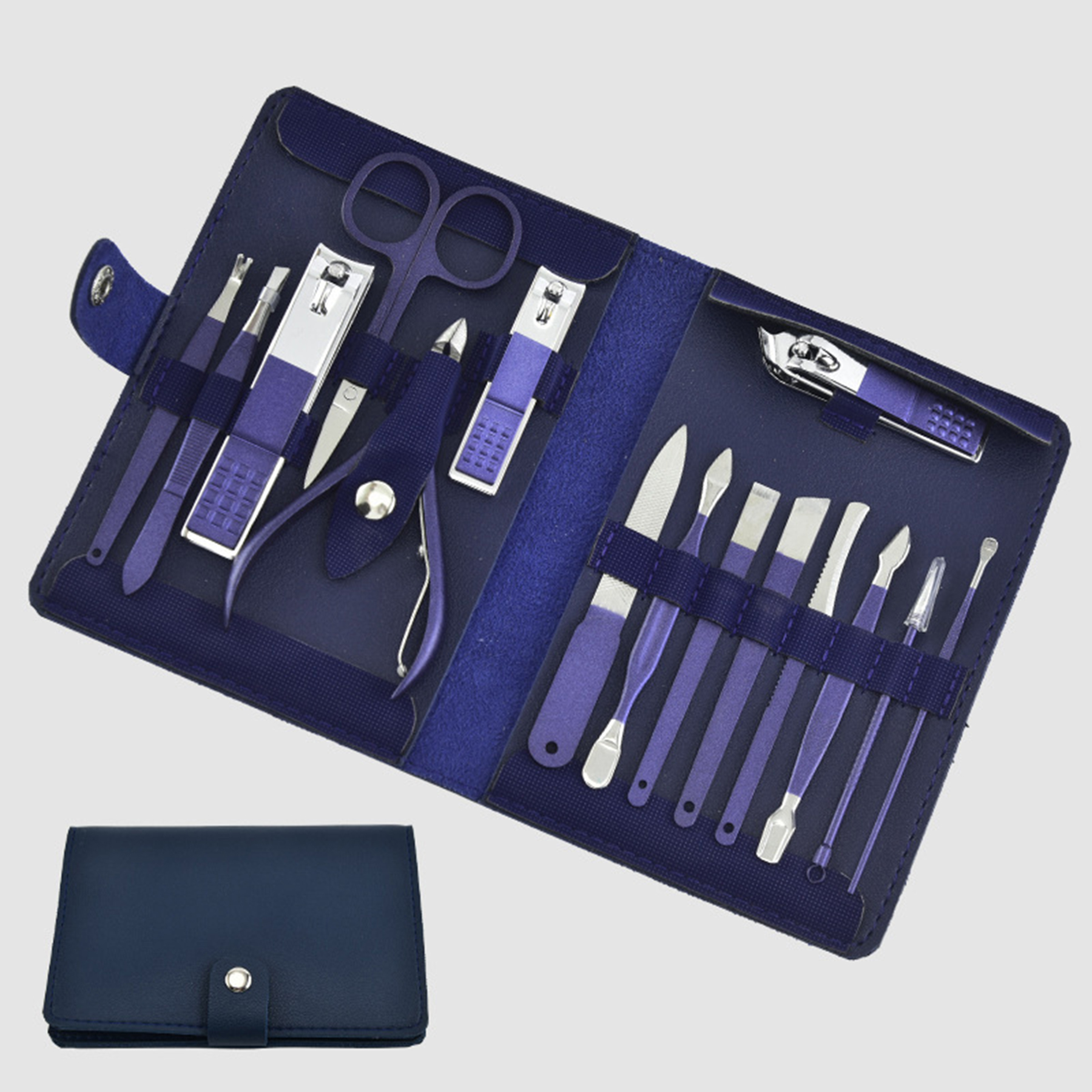 Stainless Steel Manicure Nail Clippers Pedicure Kit 2