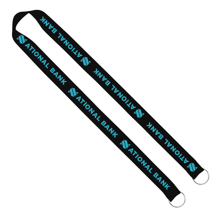 1" Screen Printed Lanyard with Double Clips 31