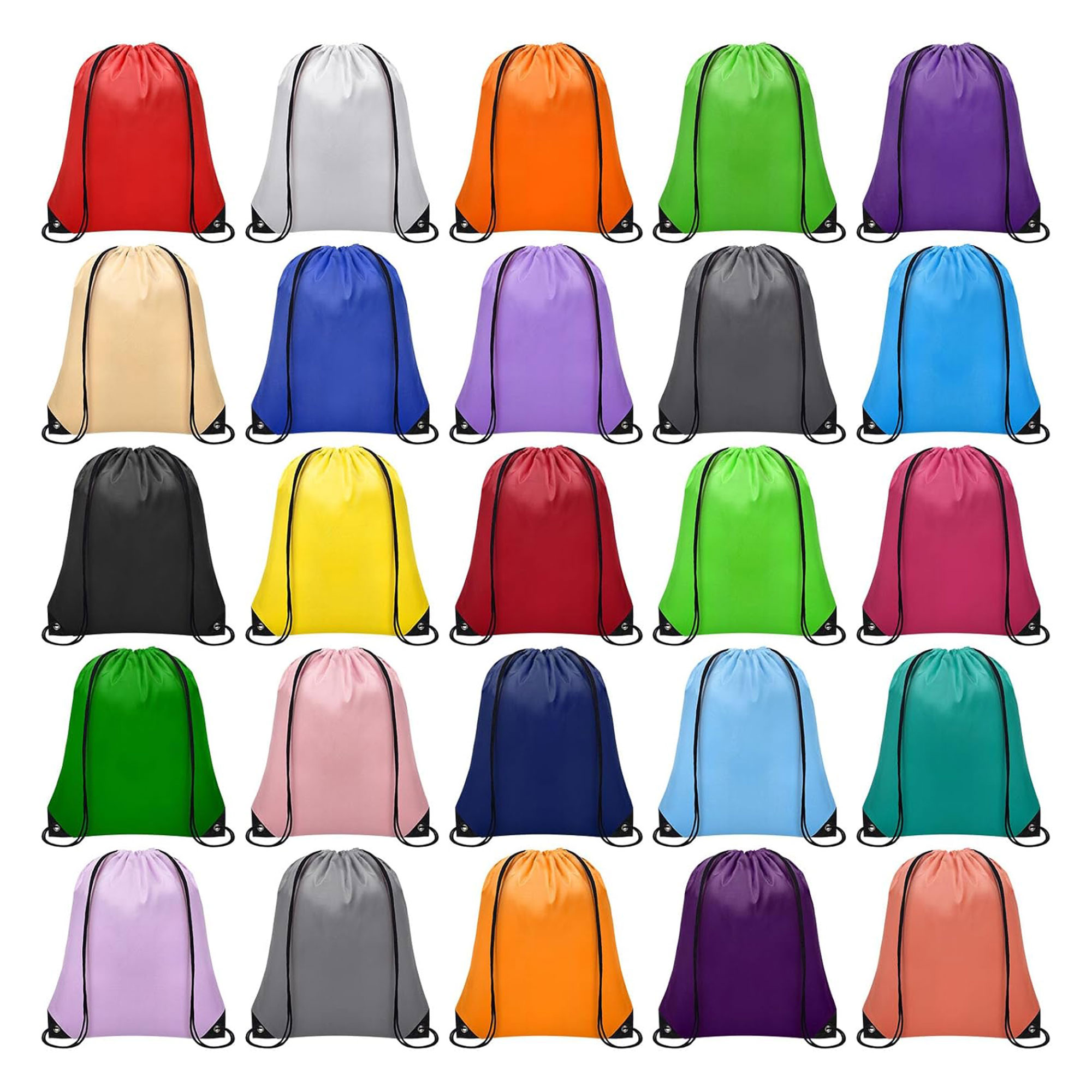 Sport Storage Polyester Drawstring Backpack Bags 3