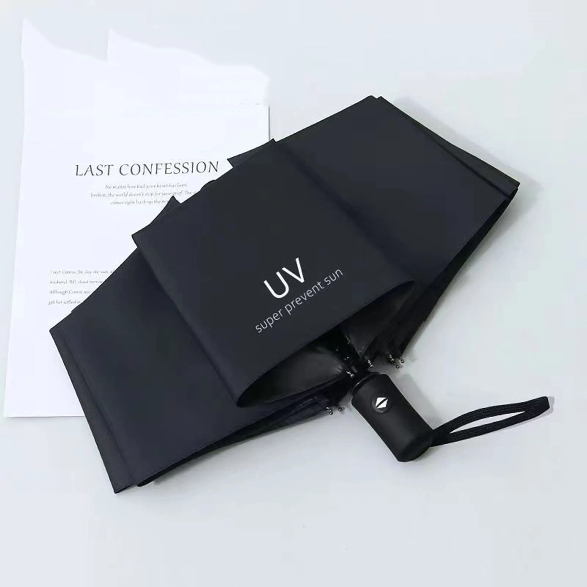 Auto Open UV Umbrella - 8-Rib Sun & Rain Proof 1