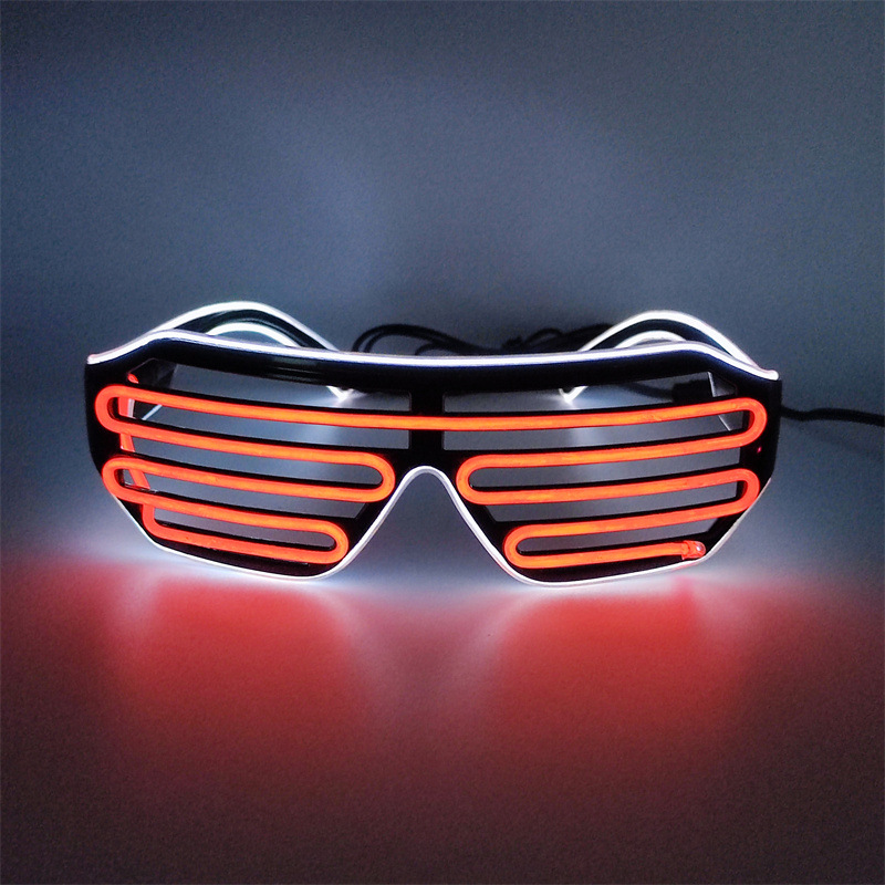 Light-Up Glow LED Slotted Glasses 4