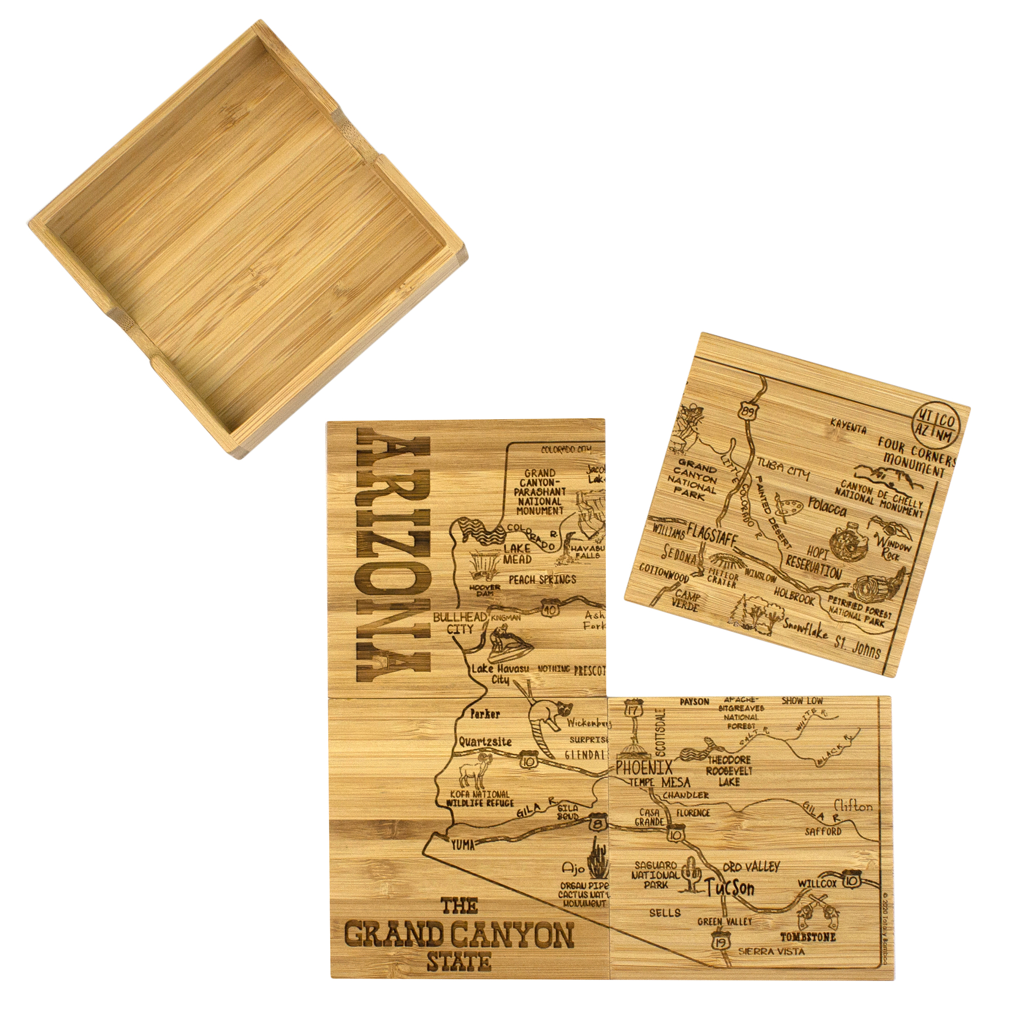 Arizona Puzzle Coaster Set 12