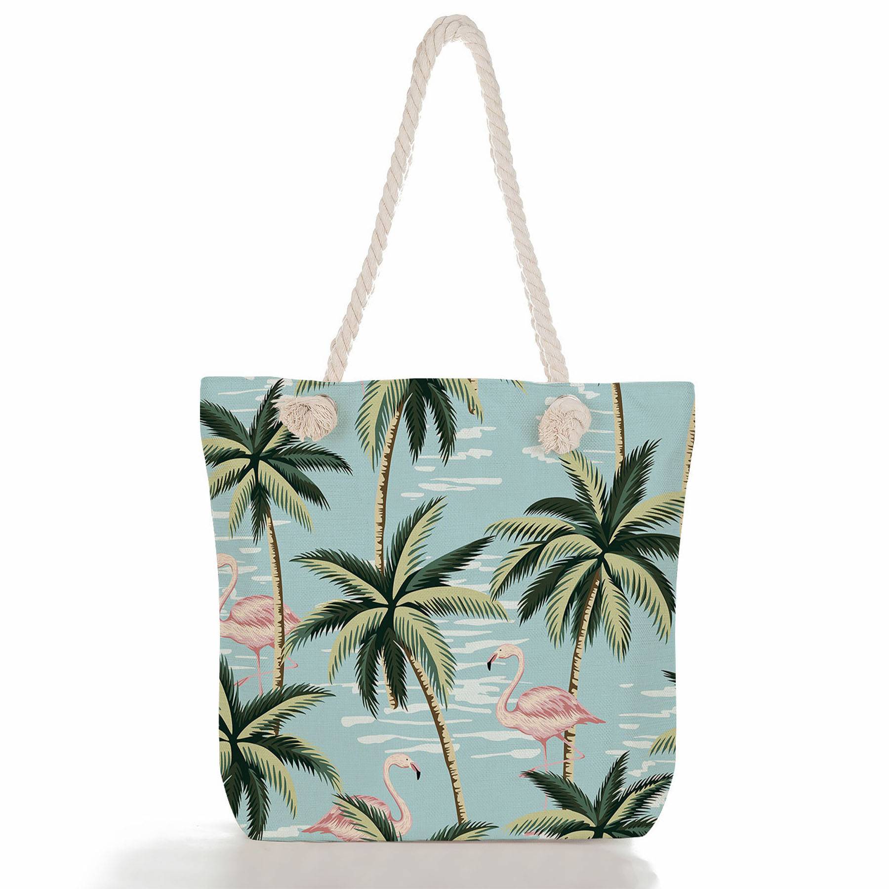 Palm Tree Canvas Tote Bag, custom tote bag with logo imprint 5