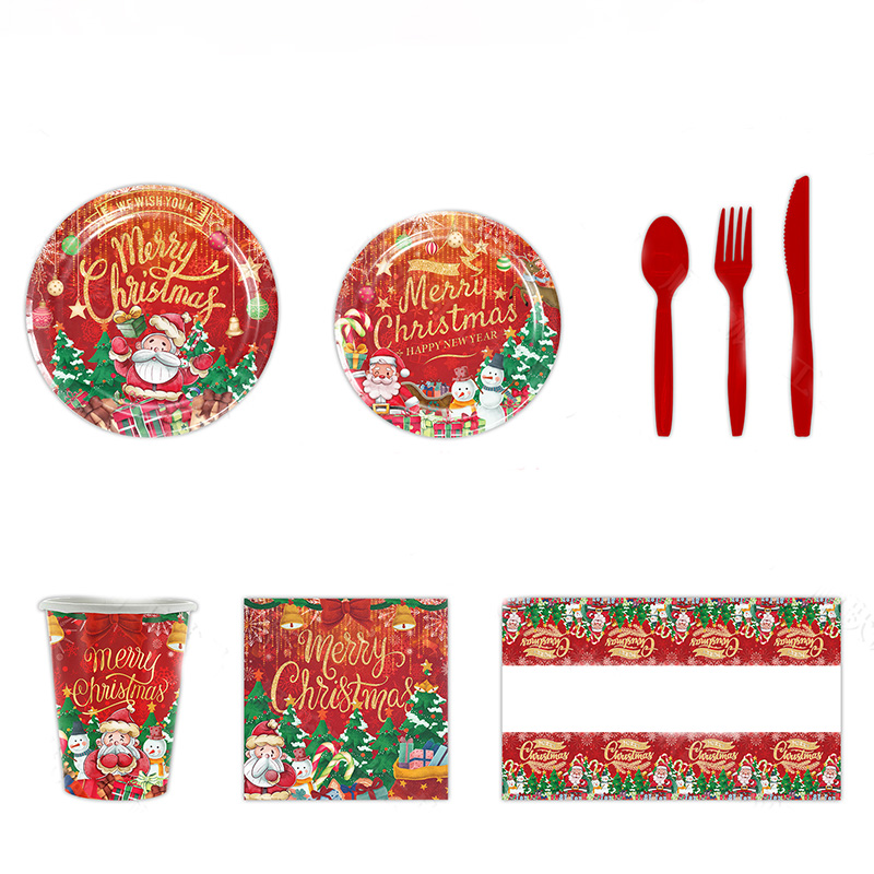 Disposable tableware paper tray and paper cup 1