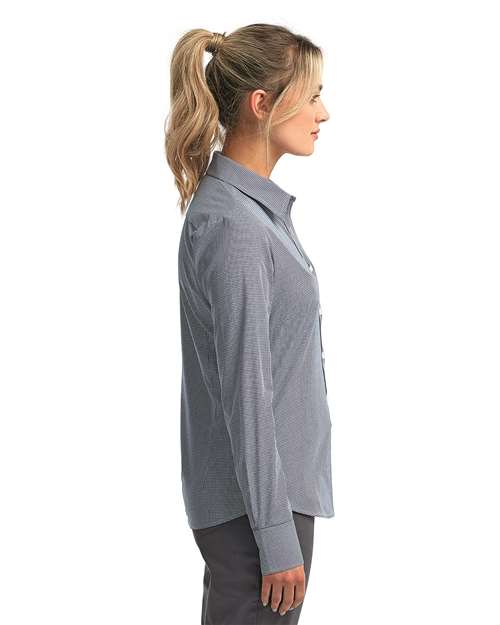 Women's Microcheck Gingham Cotton Shirt - RP320 33