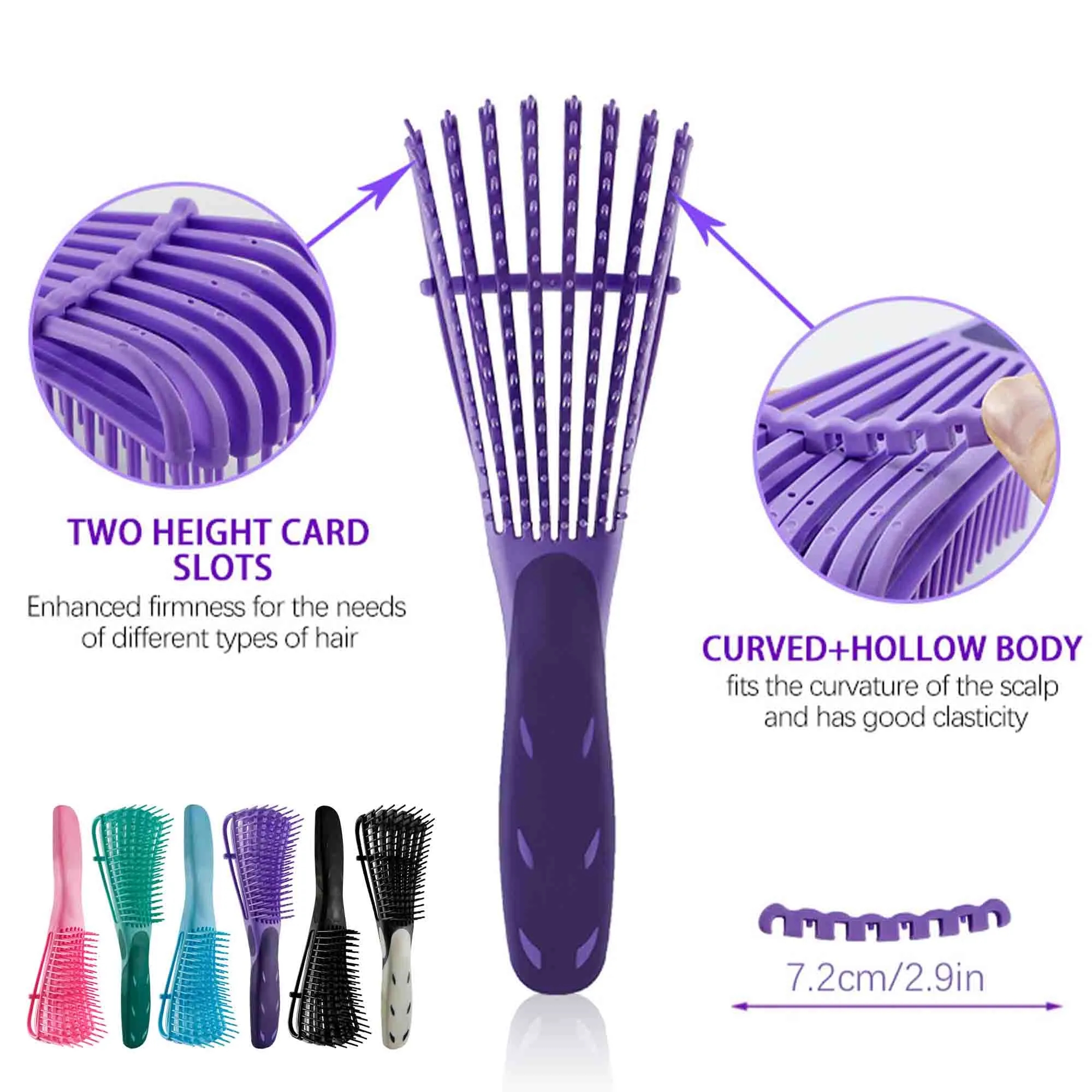 Octopus Hollow Structure Hair Brushes