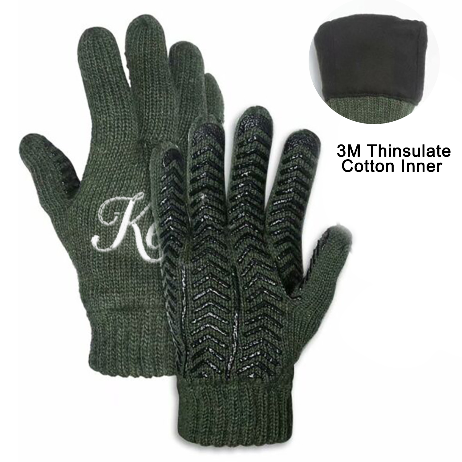 Poly-Cotton Non-Slip Thickened Knitted Gloves 6