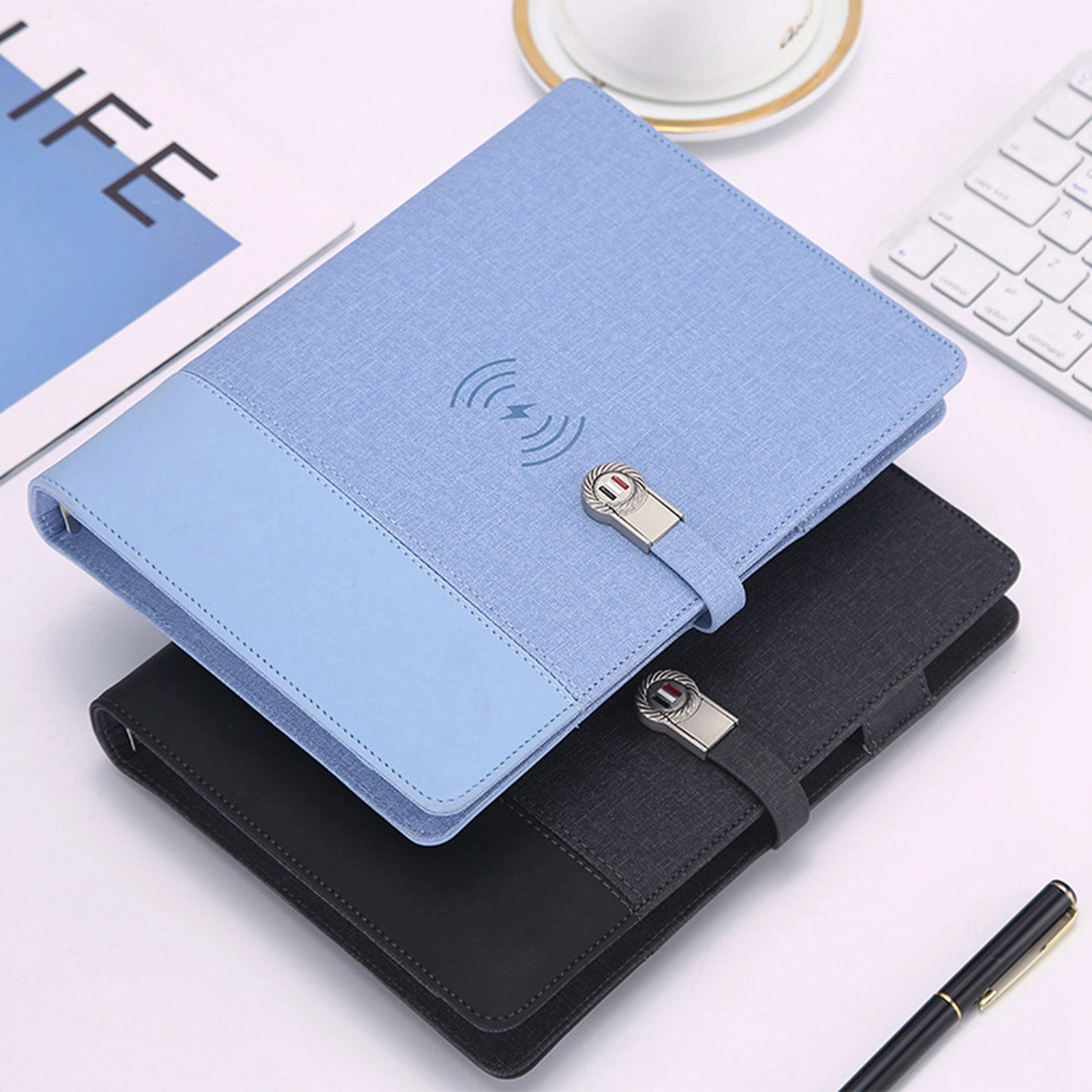 A5 Notebook with 8000 mAh Power Bank and Wireless Charger 2