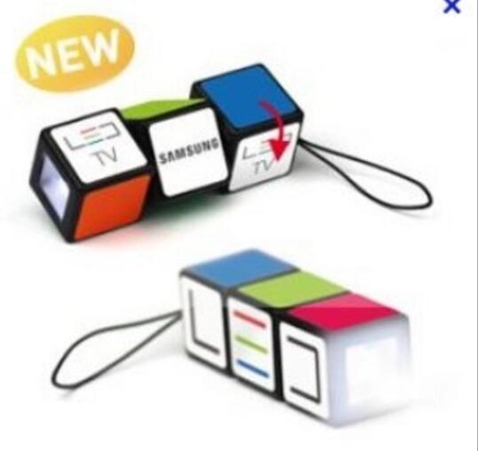 LED cube keychain 3