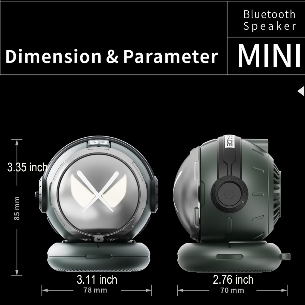 Portable Mini Astronaut Wireless Speaker 3
