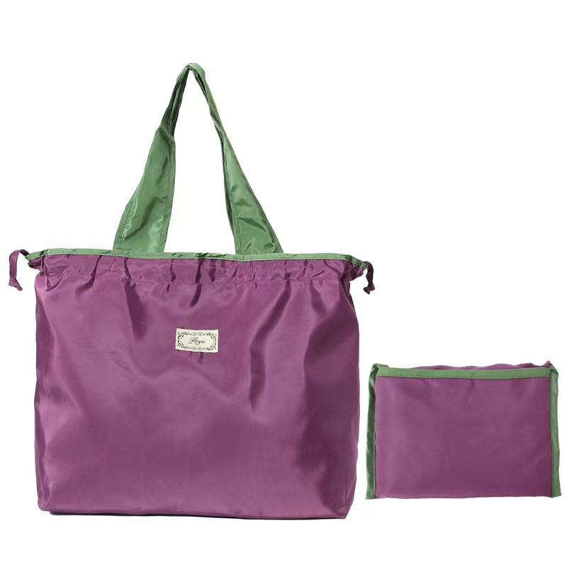 Colorful Shopping Fold-Able Nylon Reusable Bag, custom tote bag with logo imprint 7