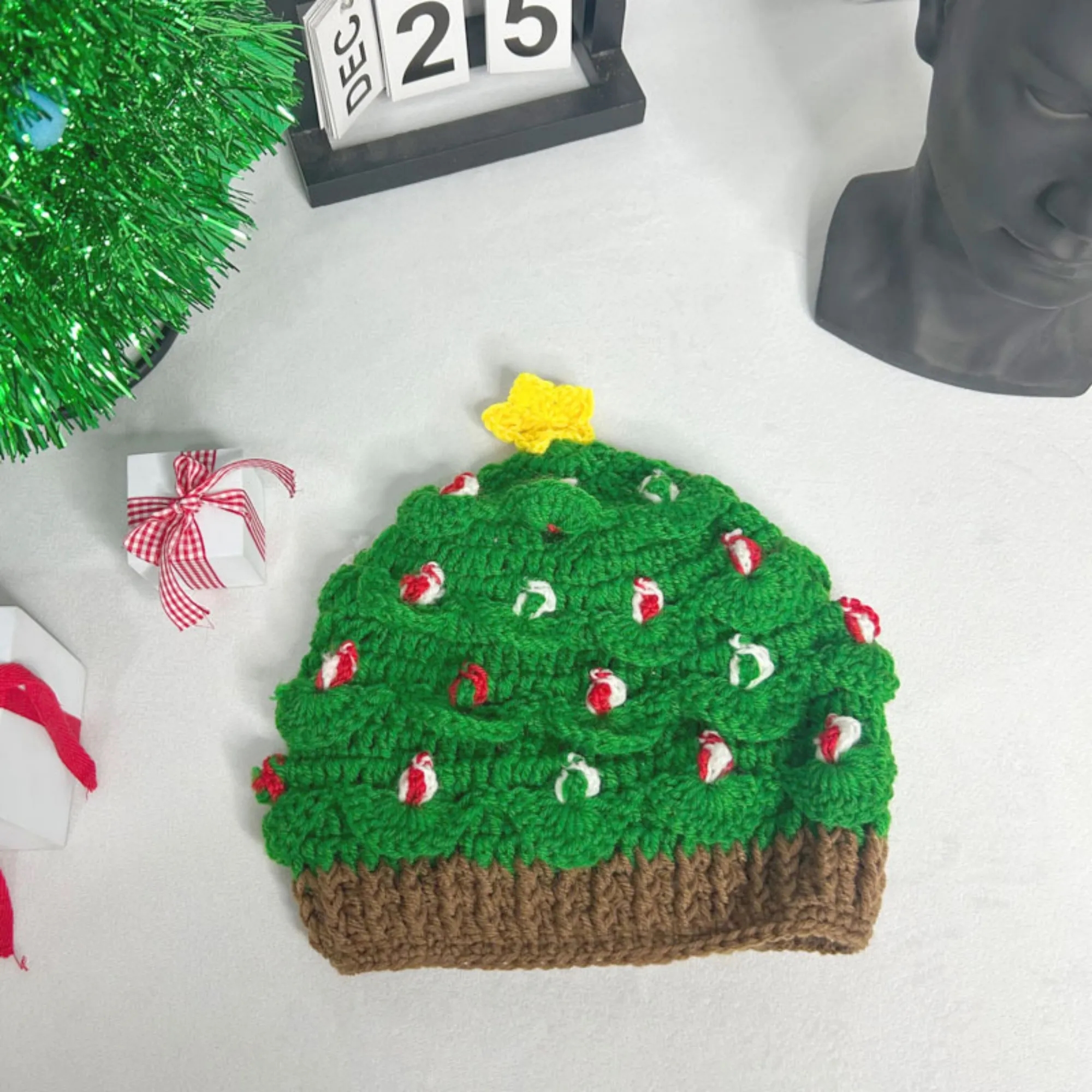 Christmas Knit Beanie Hat Winter Cap 9