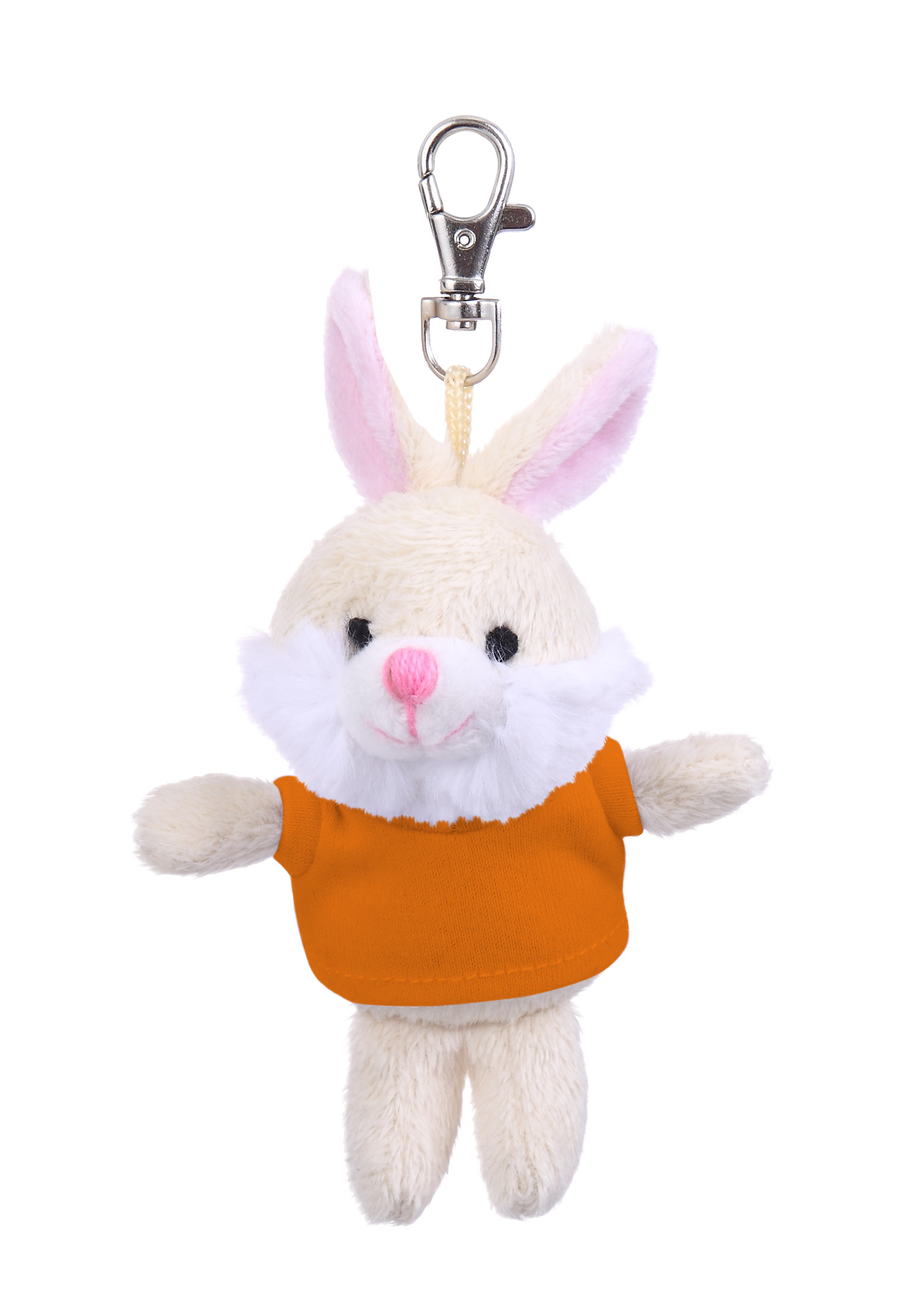 Soft Plush Bunny Keychain with Tee 7