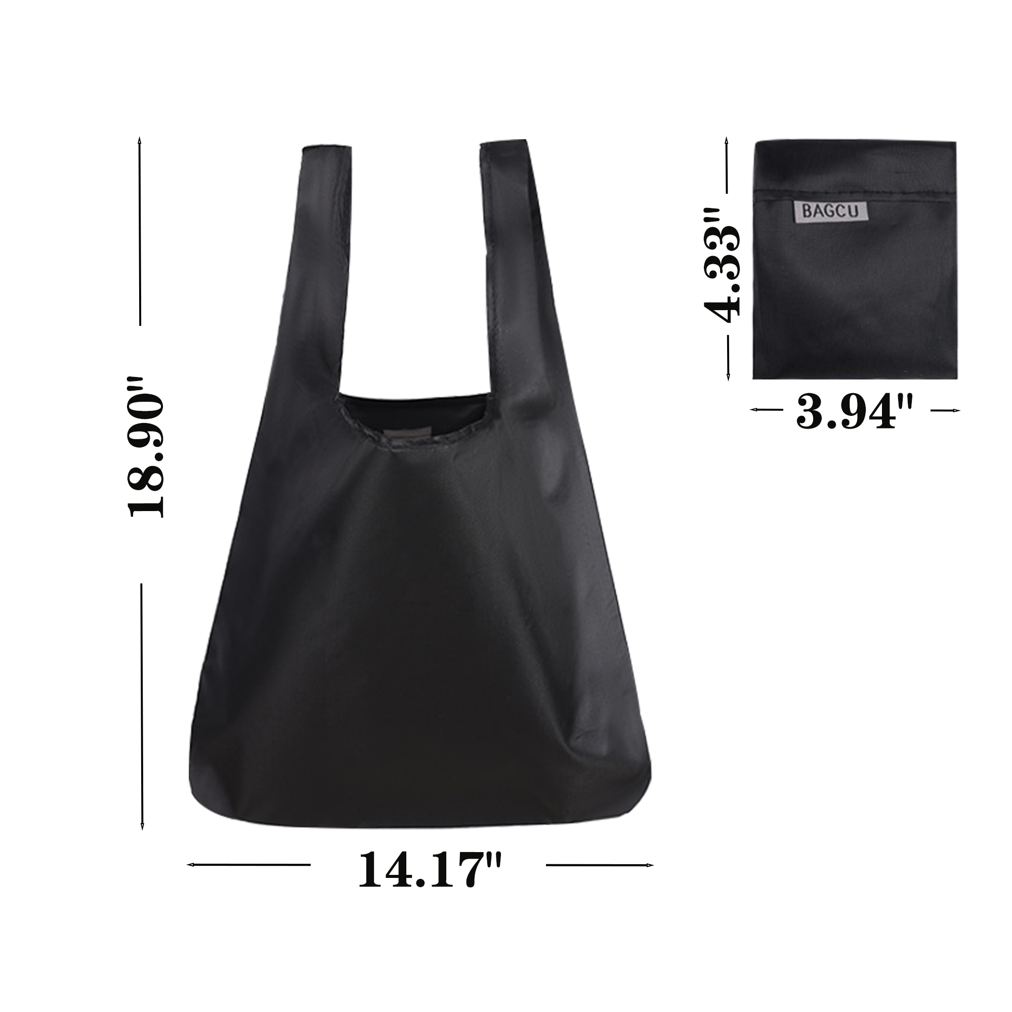 Portable Shopping Tote, custom tote bag with logo imprint 3