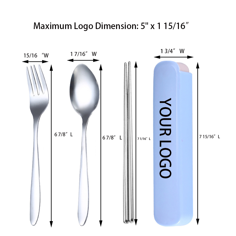 Portable Stainless Steel Spoon And Fork Set 3
