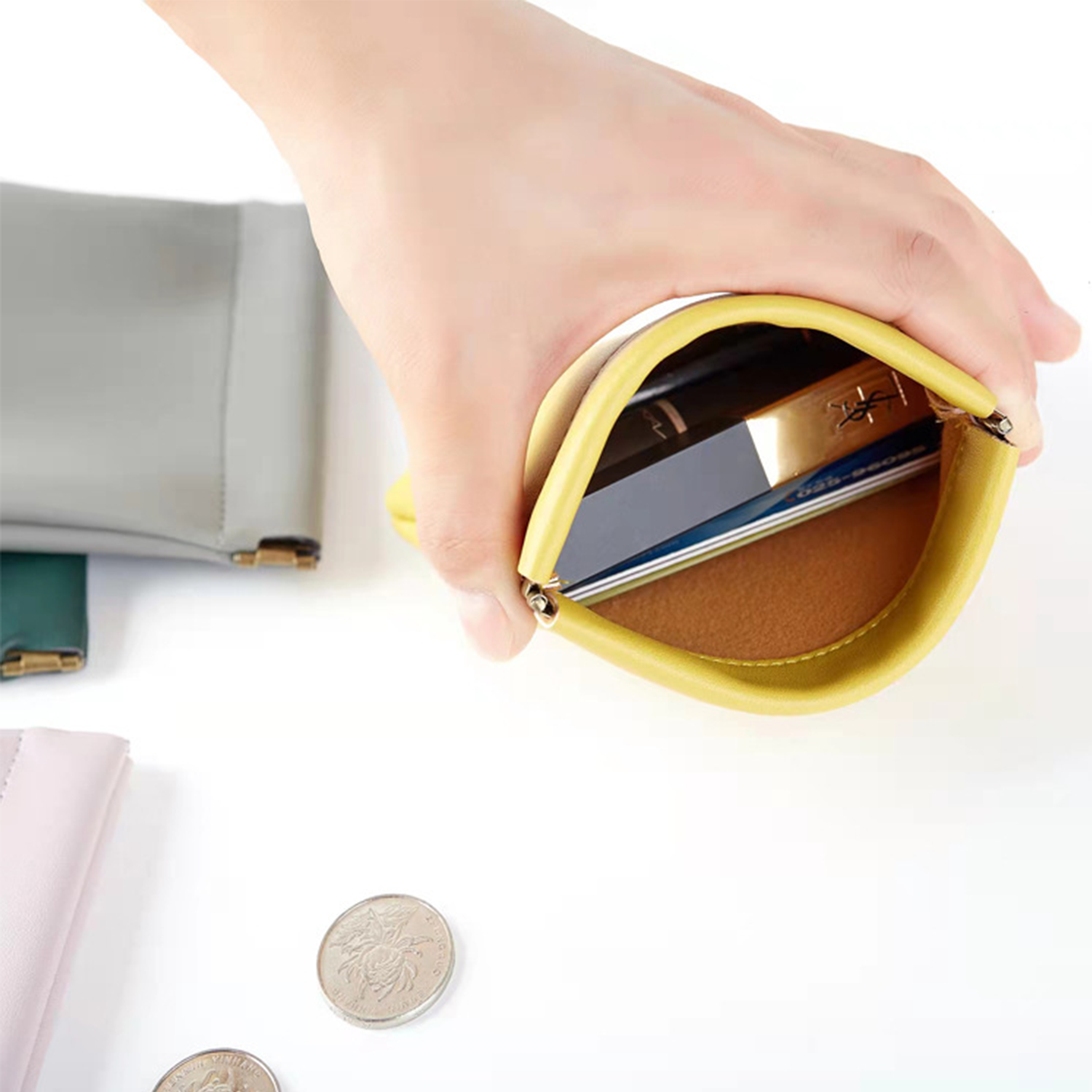 PU Leather Makeup Pocket Bag Mini Cosmetics Pouch 3