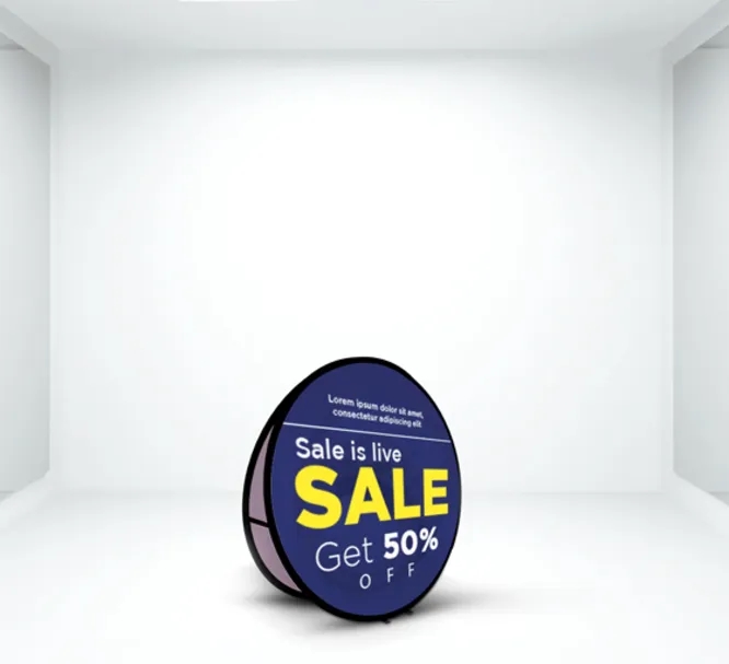 Circle Pop Up Banners (3.94 Ft x 3.94 Ft) 4
