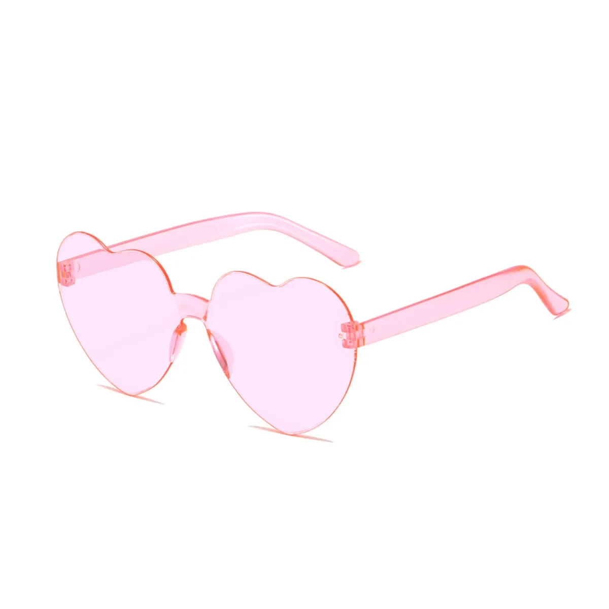 Heart Shaped Rimless Sunglasses 3