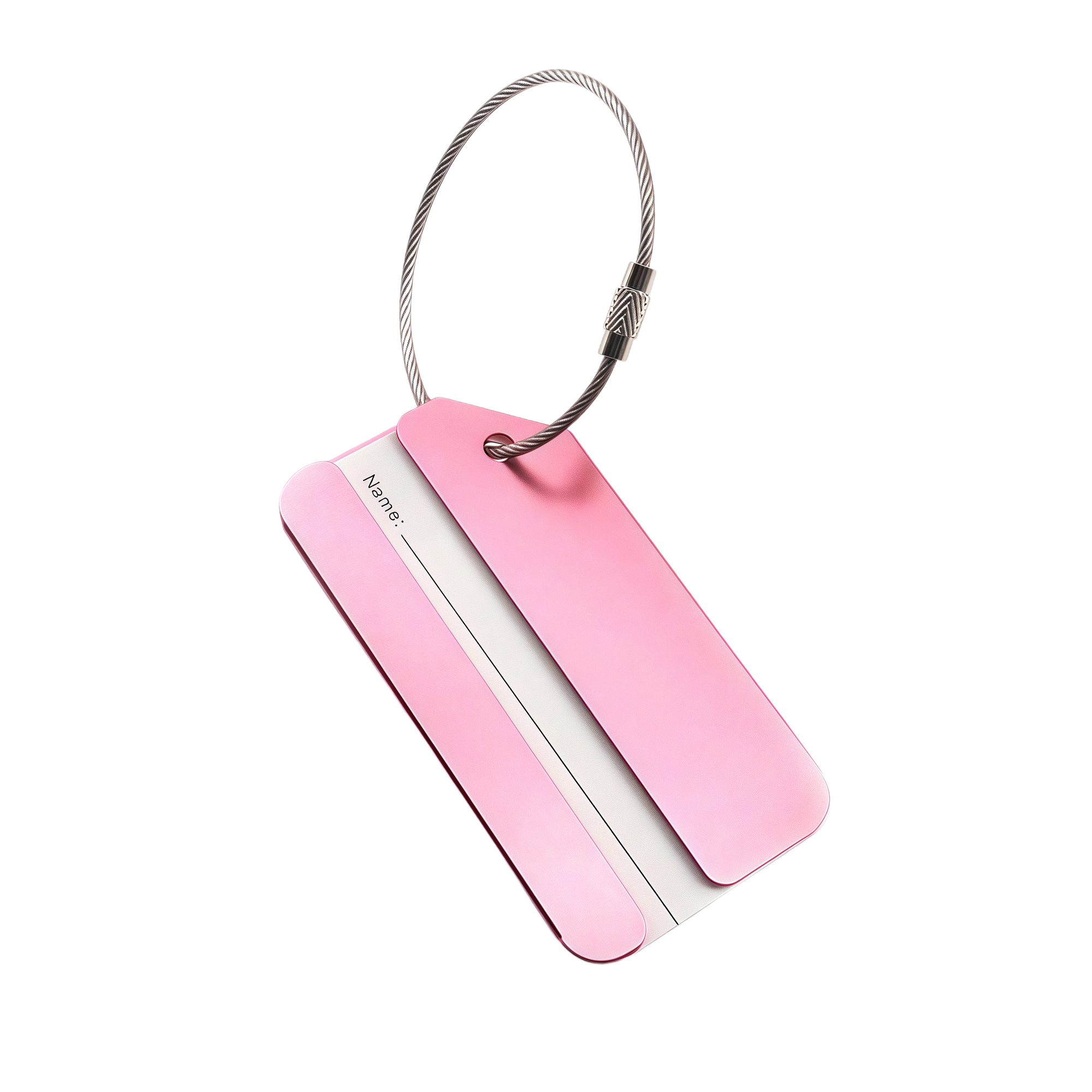 Durable Aluminum Luggage Tag for Travel - Lightweight 8