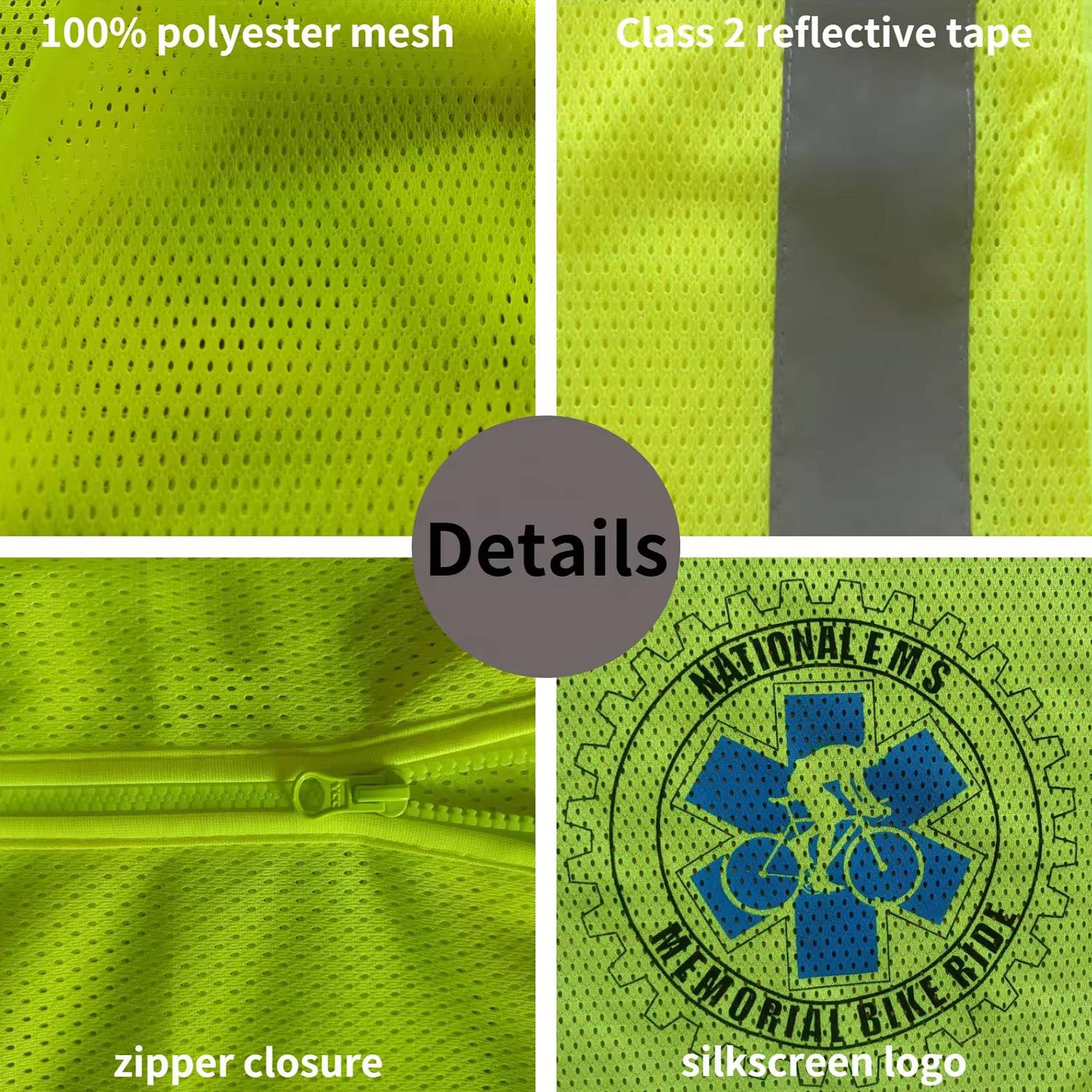 Polyester Mesh Reflective Vest 6