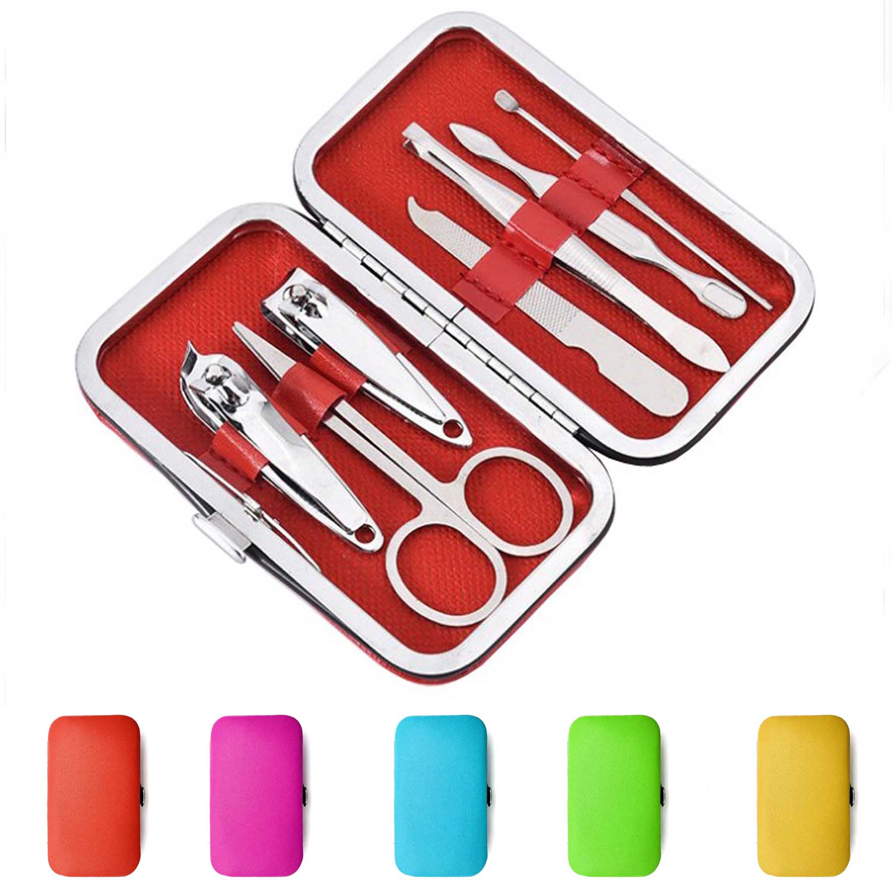 Candy Box Stainless Cosmetic Manicure Pedicure Kit 7pcs Tool Set Custom 1