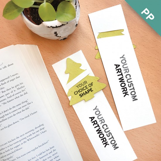 Double-Sided Large Eco Bookmark with Slot 2