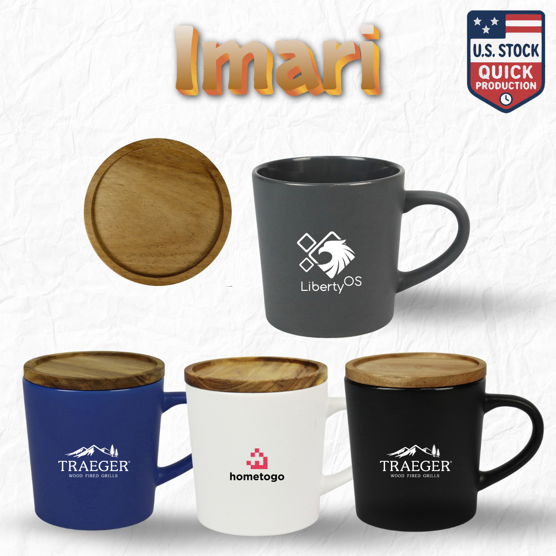 Imari Ceramic Mug with Dual-Function Lid/Coaster 8