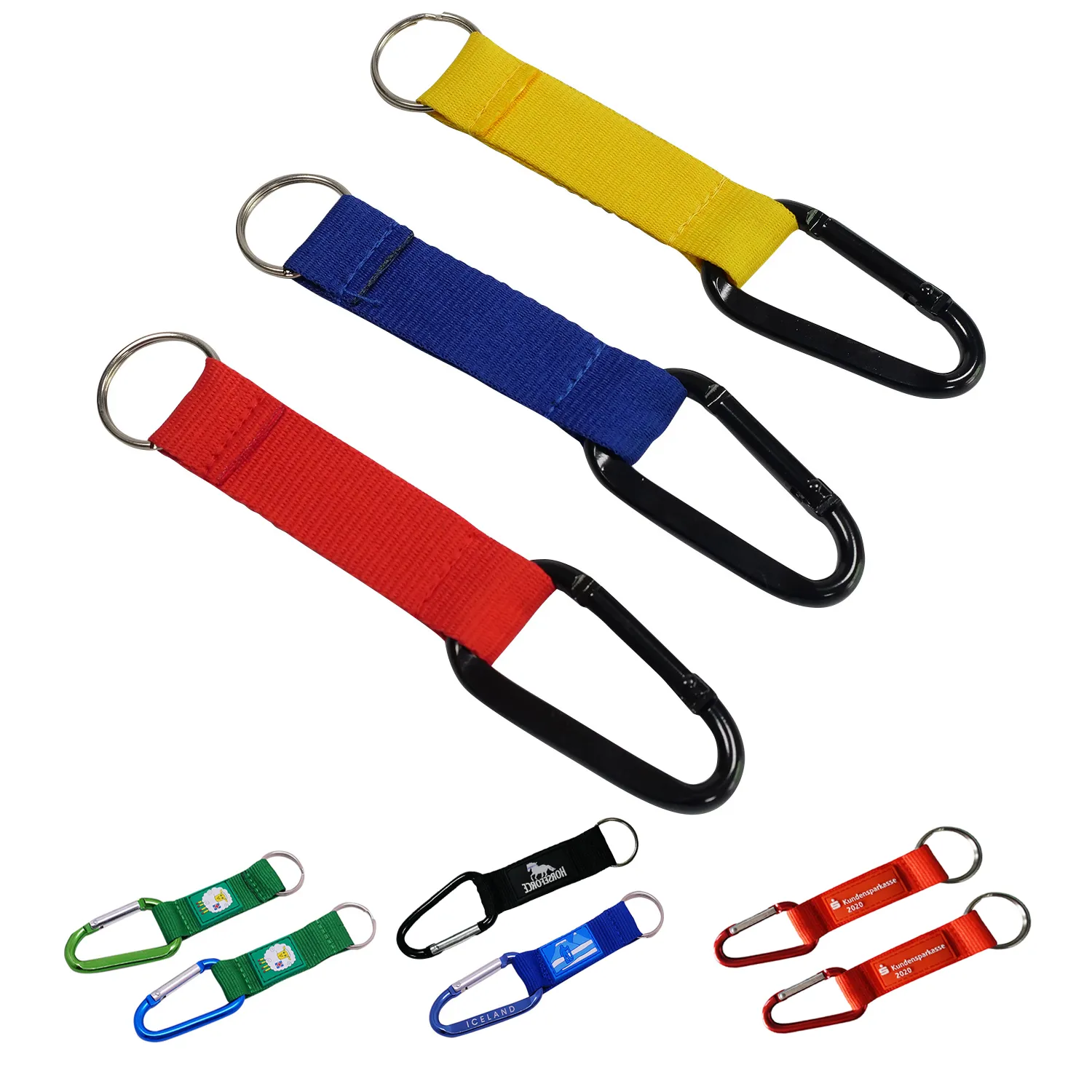 D Shape Heavy Duty Carabiners Clip Lock 6
