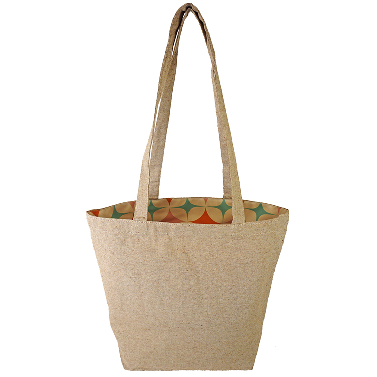 Super Sale- Reversible Colored Tweed Cotton Tote, custom tote bag with logo imprint 18
