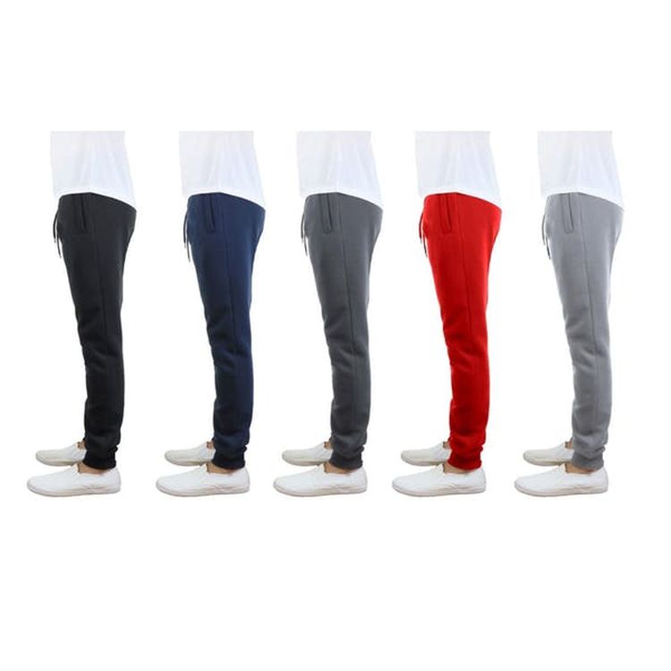 Boys' Fleece Joggers - Navy S-XL 1