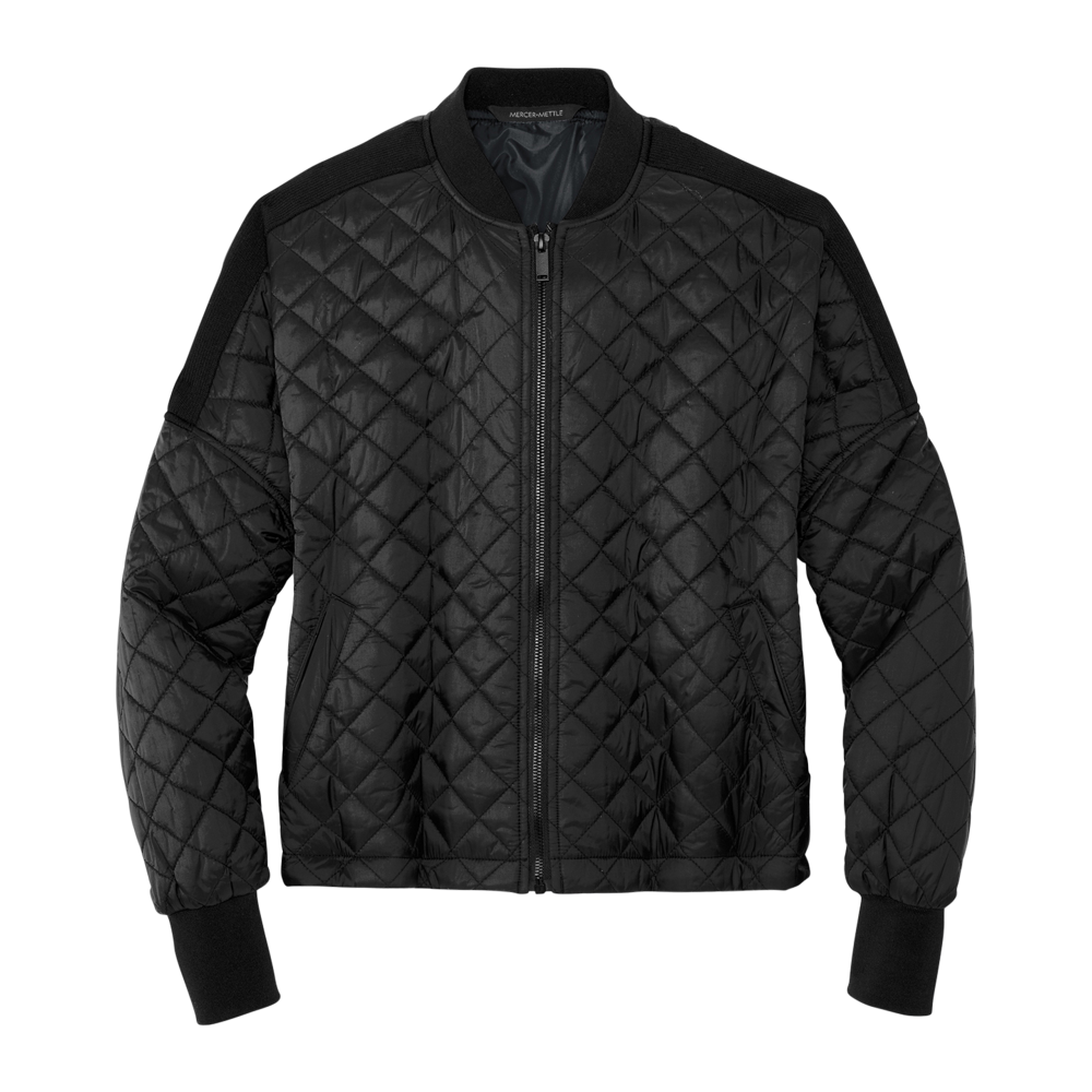 Women's Quilted Bomber Jacket 2