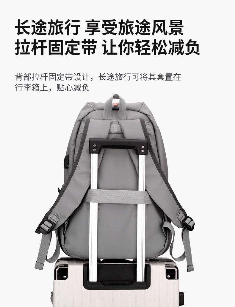 Custom Waterproof USB Charging Port Laptop Backpack 6
