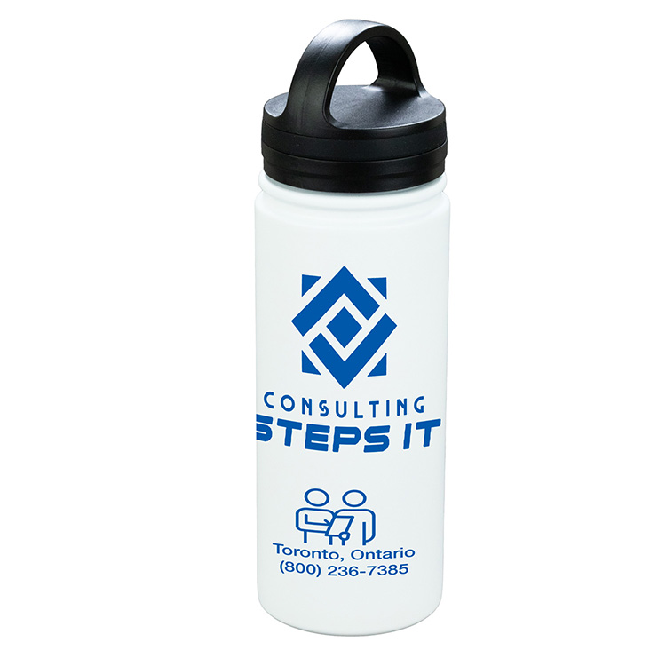 "KAUAI" 19 oz Powder Coated Double Wall Stainless Steel Tumbler With Carry Handle 2