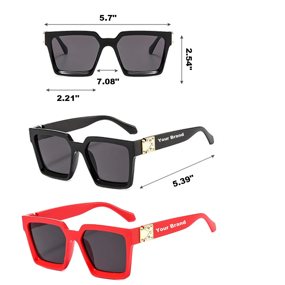 Chic Style W/ Fashion Square Sunglasses 2