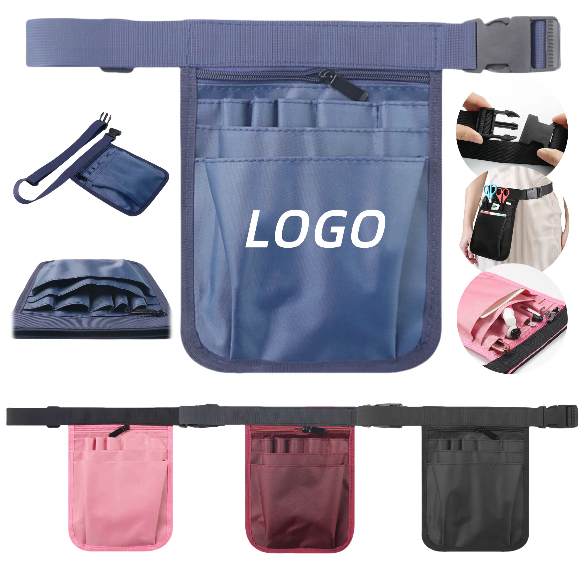 Multi-Pocket Nurse Waist Bag For Storing Medical Tools 2