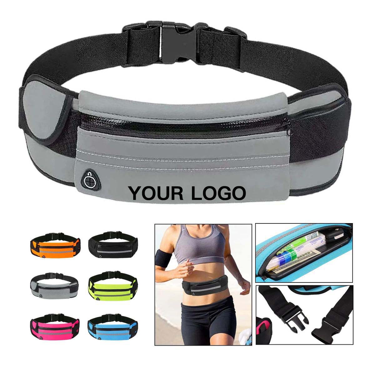 Water Resistant Outdoor Waist Pack for Fitness and Travel 6