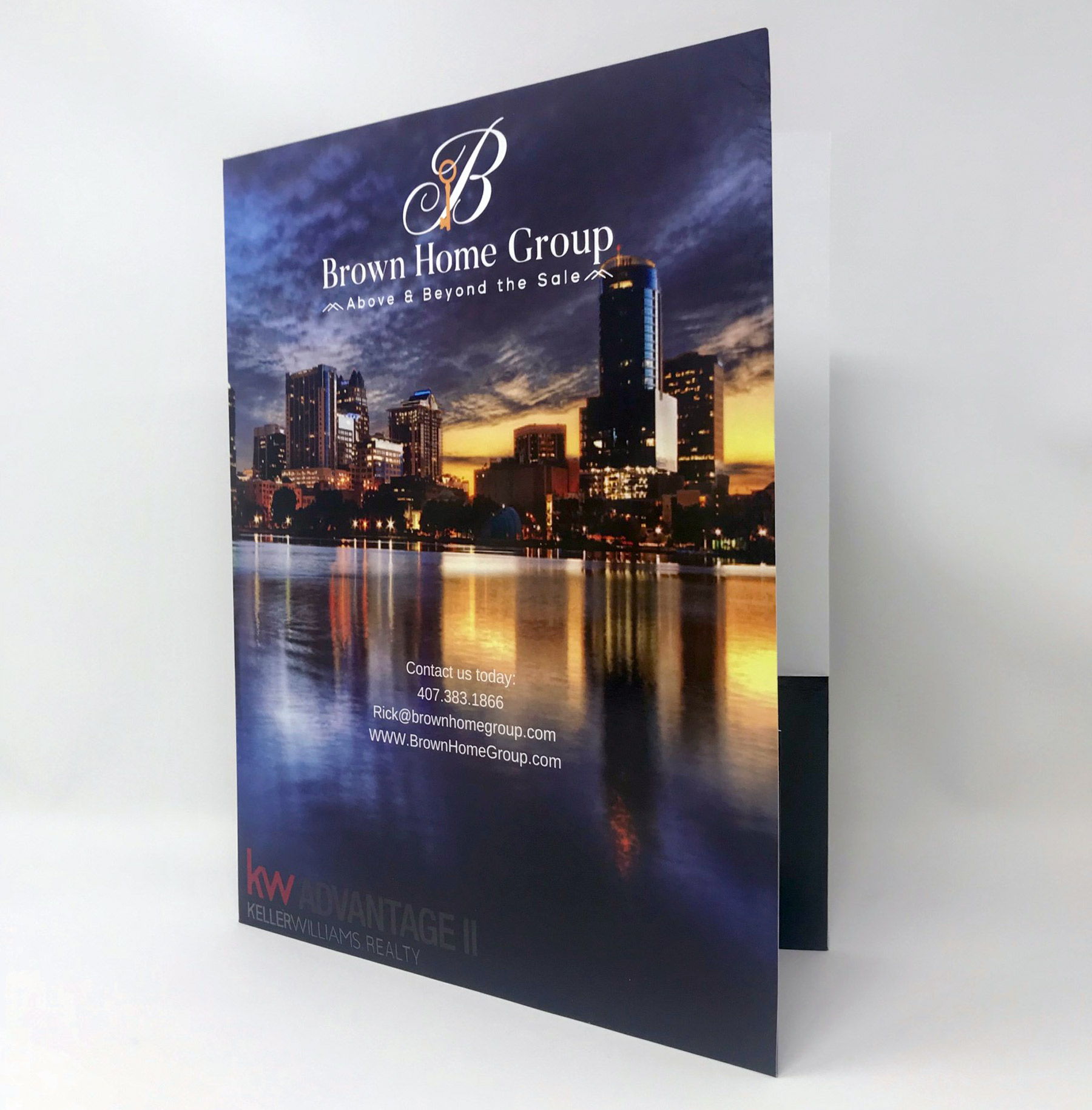 Pocket Folder **Price Includes Full Color Print, High Gloss Laminate Finish & Business Card Slots 2
