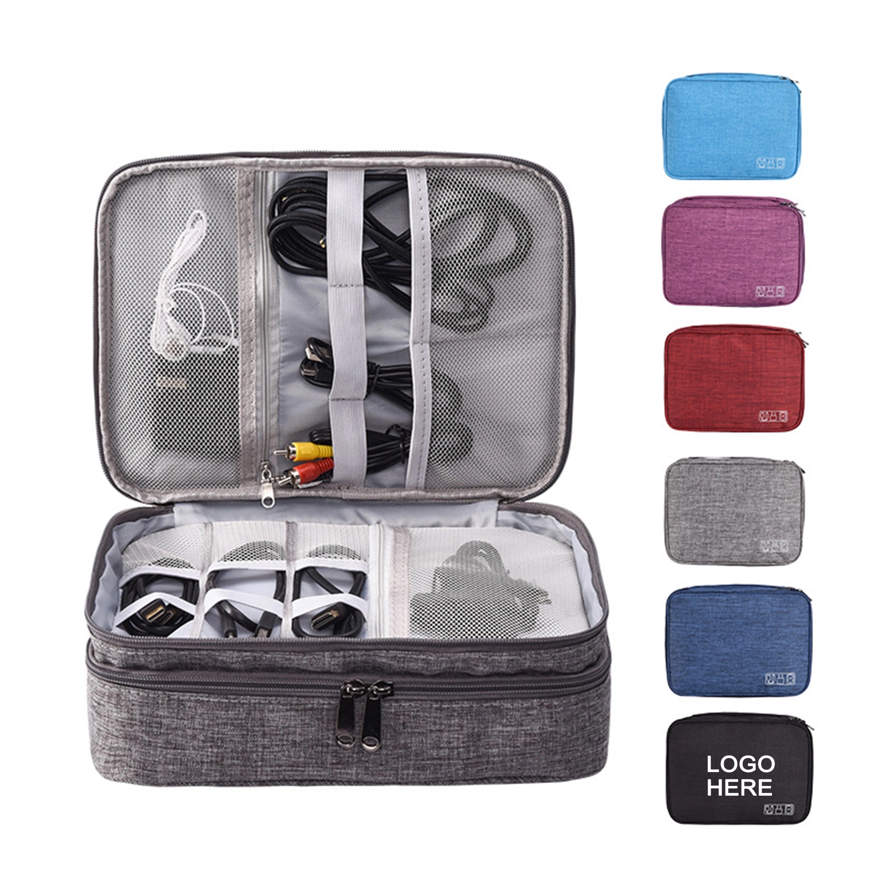 Electronics Organizer Portable Storage Case for Cable 2