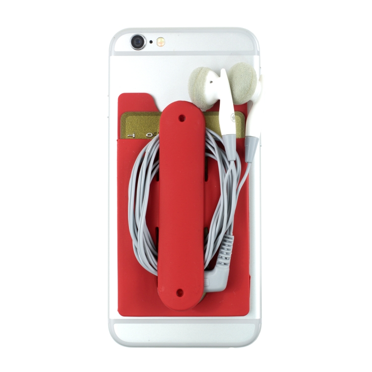 "Kickstart" Two Function Soft Silicone Cell Phone Kickstand & Wallet 23