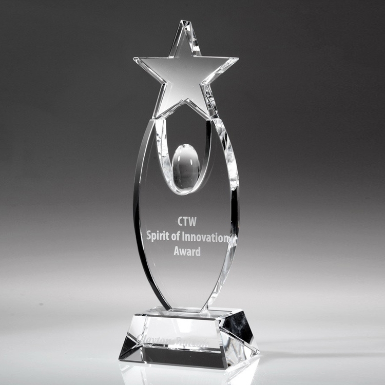 10" Crystal Award-Inspirational Star_D673CA 1