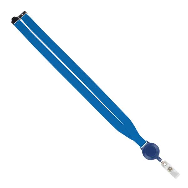 IMPORT 3/4" Polyester Lanyard with Retractable Badge Reel and IPH7 back of neck convenience release. 91