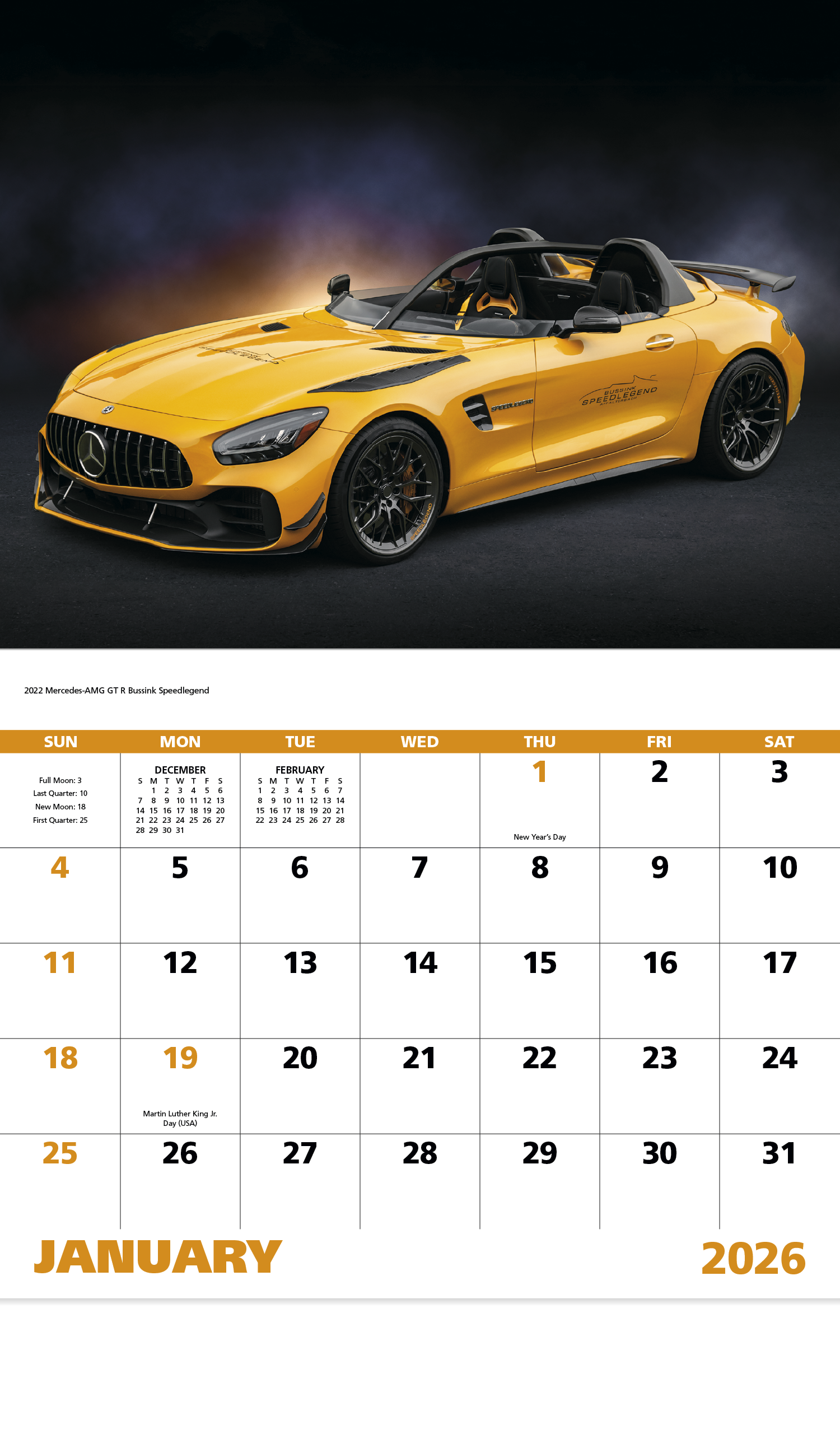 Good Value™ Exotic Sports Cars - Stapled Calendar 44