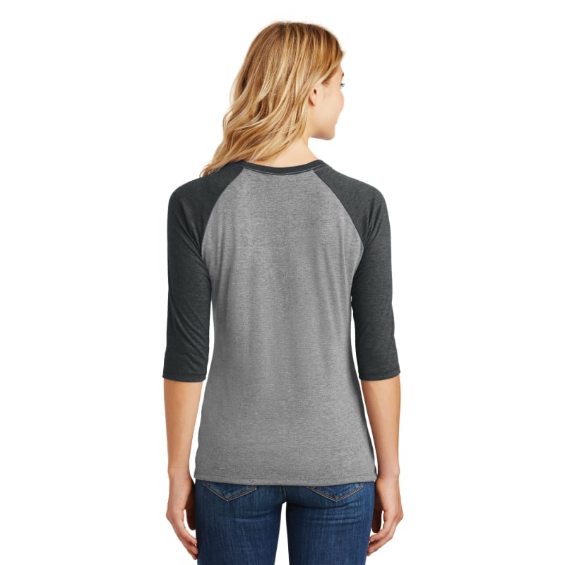 District Women's Perfect Tri 3/4-Sleeve Raglan. 8