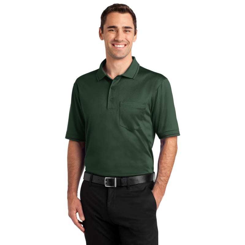 CornerStone Select Snag-Proof Tipped Pocket Polo. 16