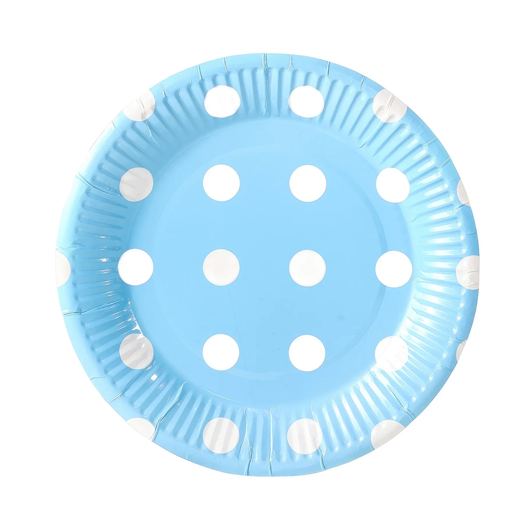 7" Disposable Party Picnic Salad Dessert Paper Plate 2